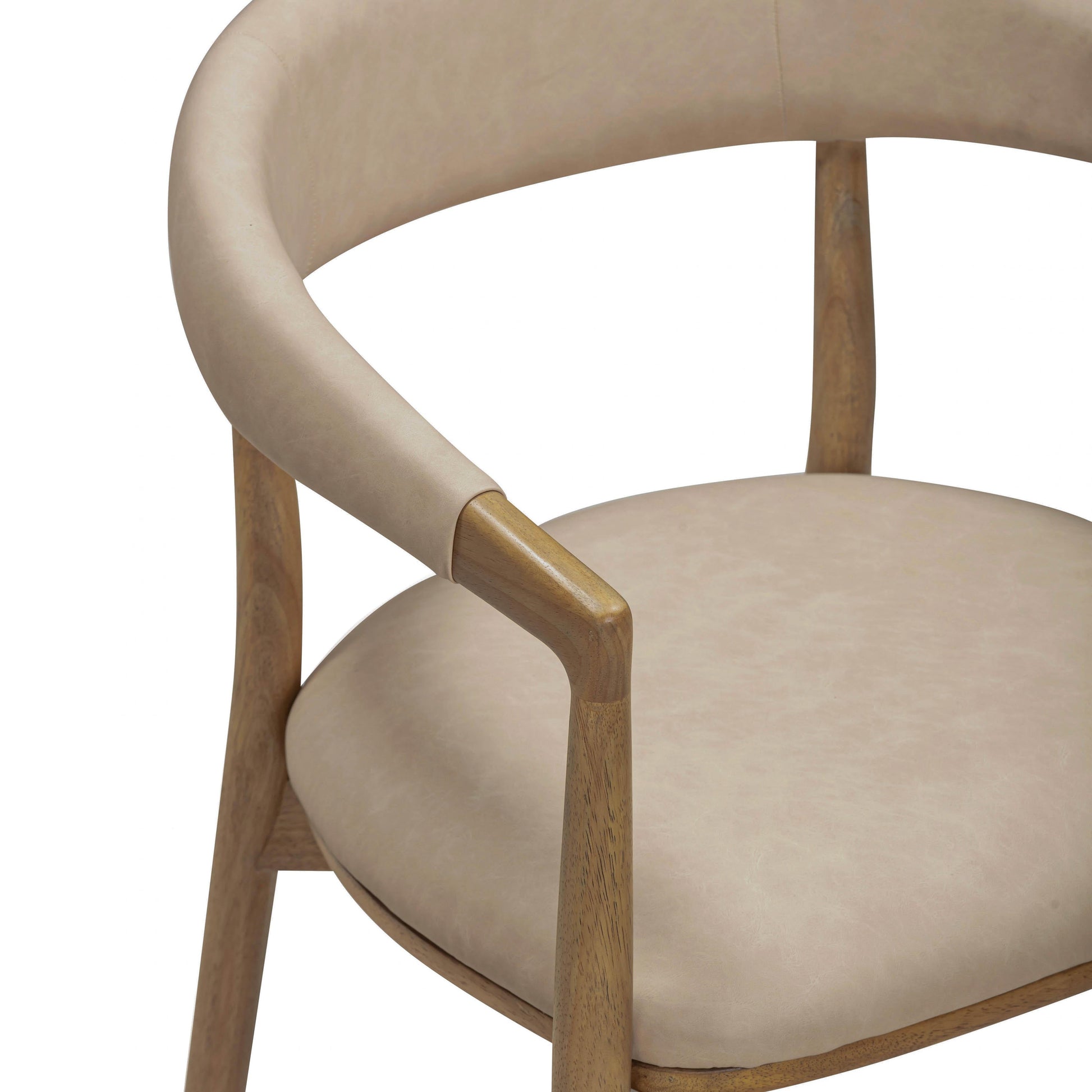 Vina Performance Vegan Leather Dining Chair Taupe by Tov Furniture