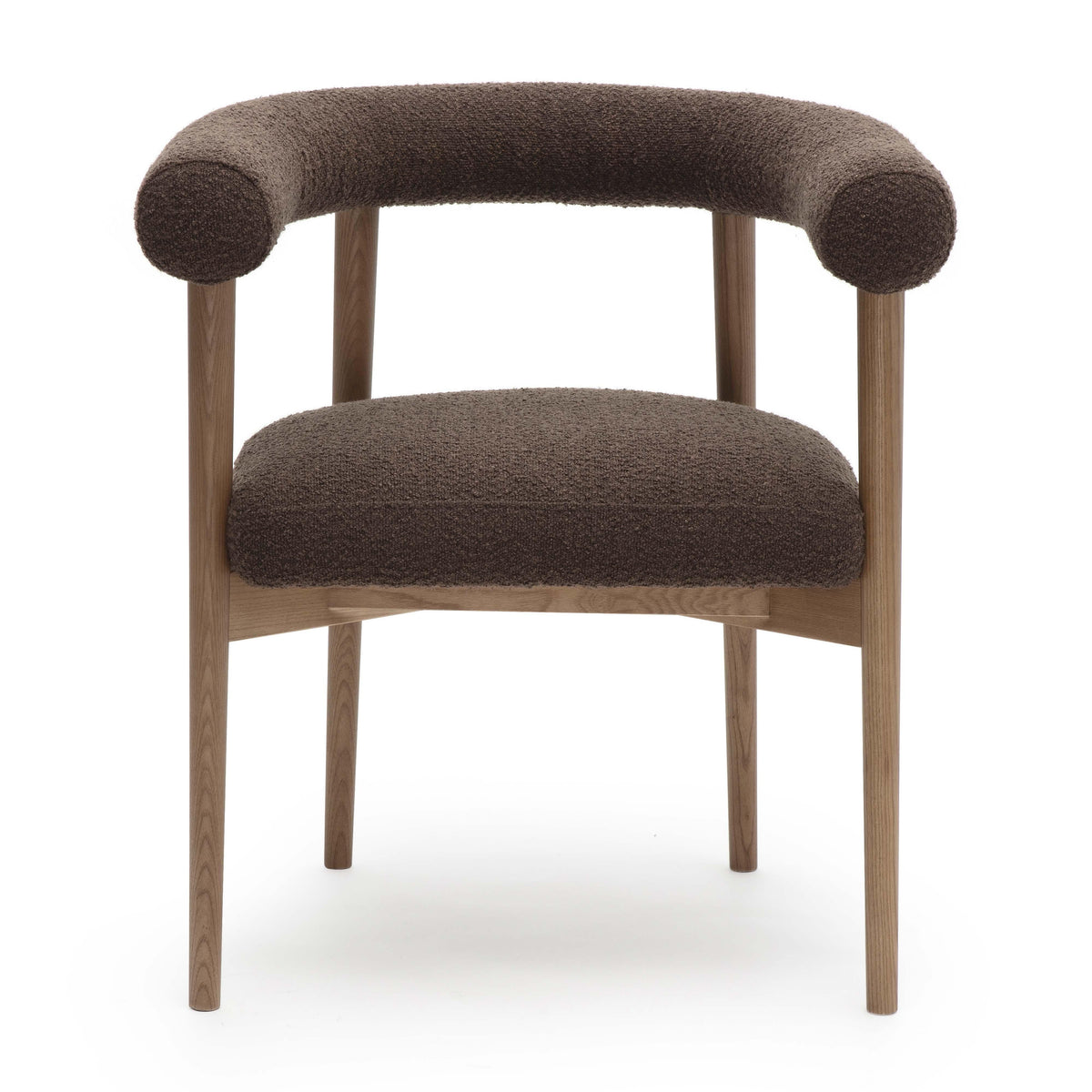 Spara Chocolate Brown Performance Boucle Dining Chair by TOV Furniture – photo 3 of 7