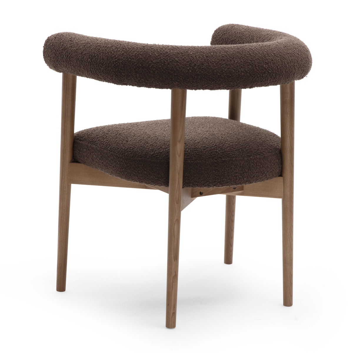 Spara Chocolate Brown Performance Boucle Dining Chair by TOV Furniture – photo 4 of 7