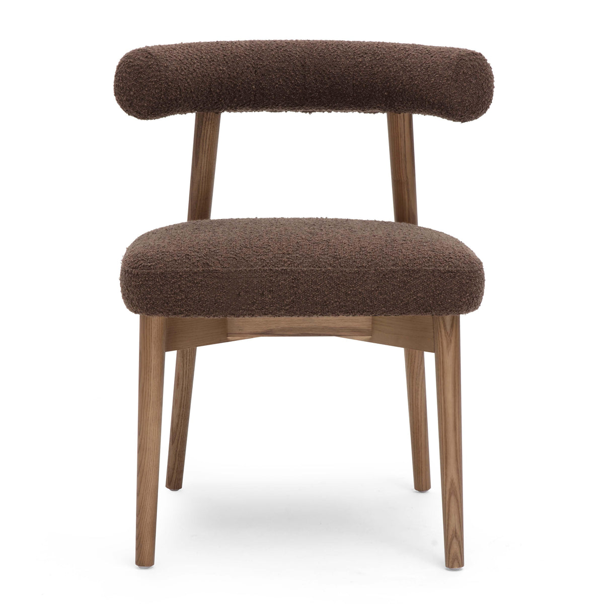 Spara Chocolate Brown Performance Boucle Side Chair by TOV Furniture – photo 3 of 6