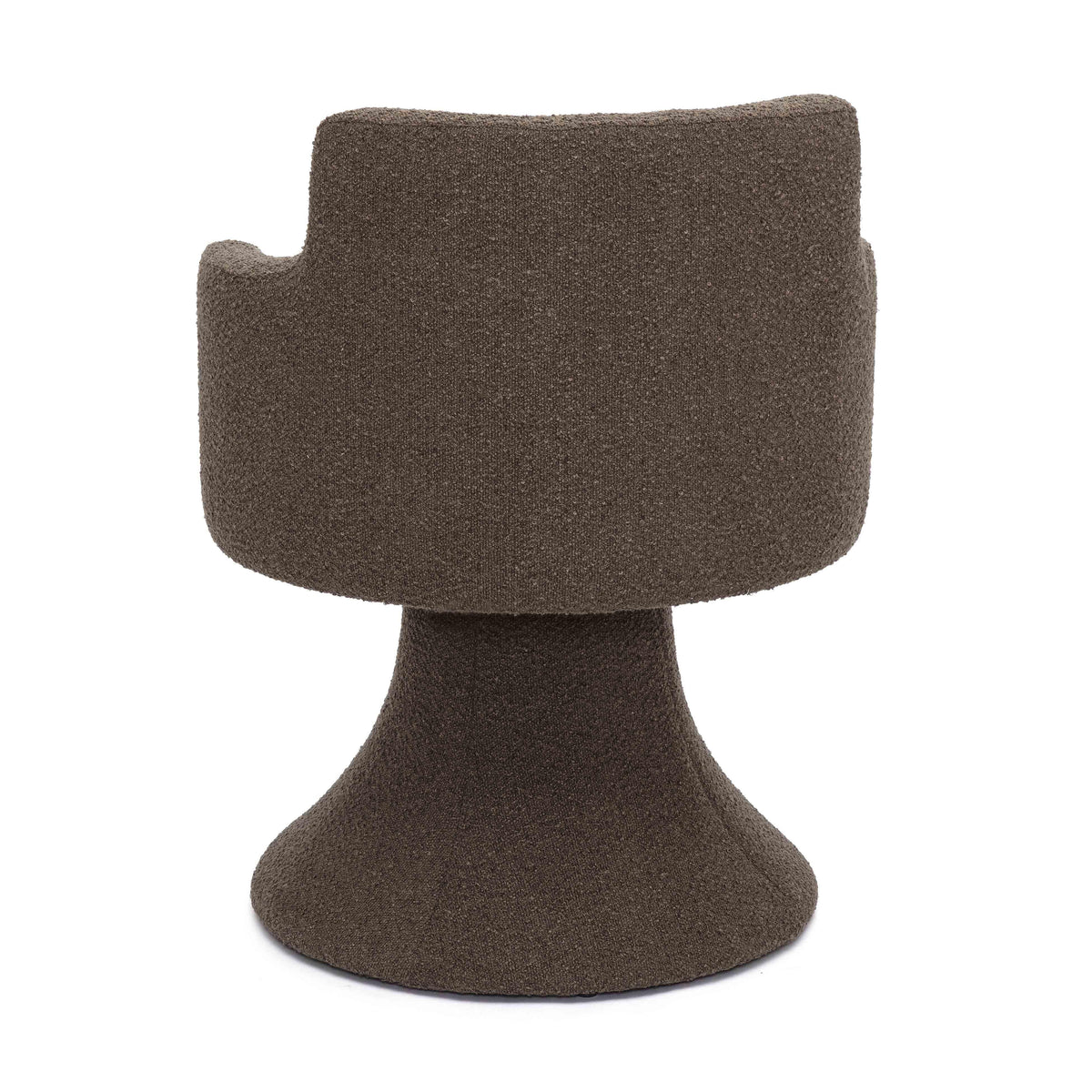 Jeffree Chocolate Brown Performance Boucle Swivel Dining Chair by TOV Furniture – photo 4 of 6