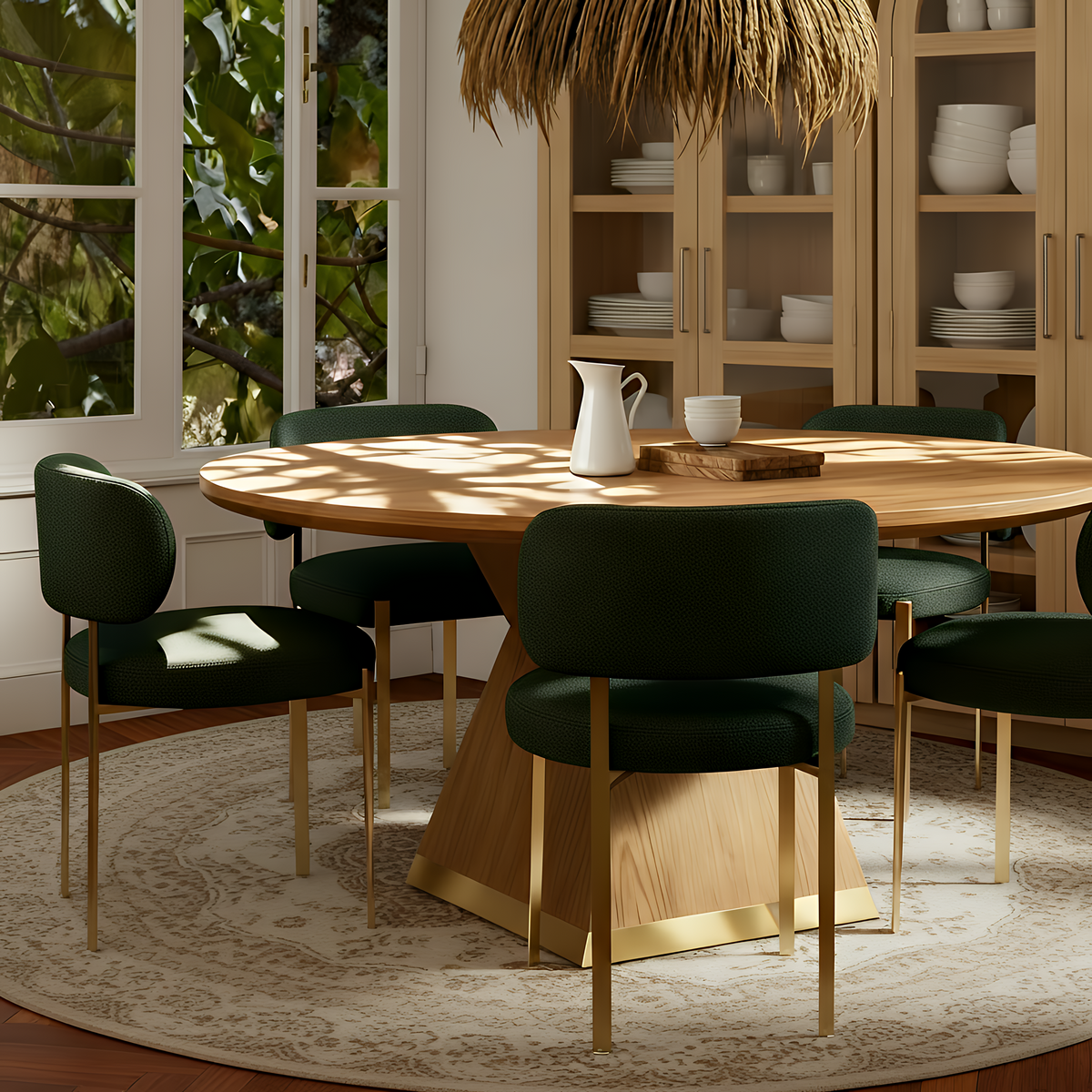 Margaret Green Performance Chenille Dining Chair by TOV Furniture – photo 2 of 6