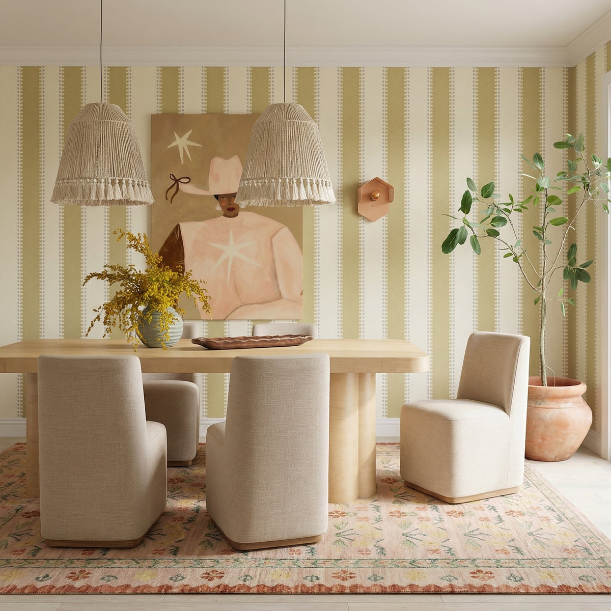 Melissa Tan Performance Fabric Rolling Dining Chair by TOV Furniture – photo 2 of 6