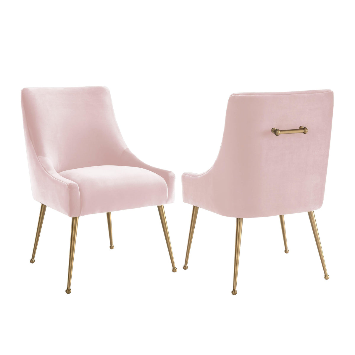 Beatrix Blush Performance Velvet Dining Chair by TOV Furniture – photo 7 of 8