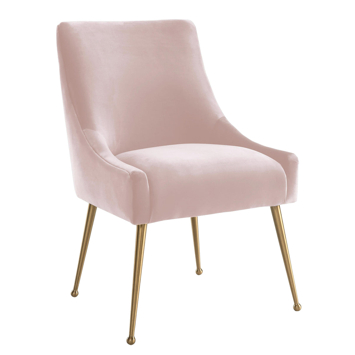 Beatrix Blush Performance Velvet Dining Chair by TOV Furniture – photo 1 of 8