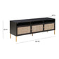 Sierra 65 Cane Media Console by TOV E44156