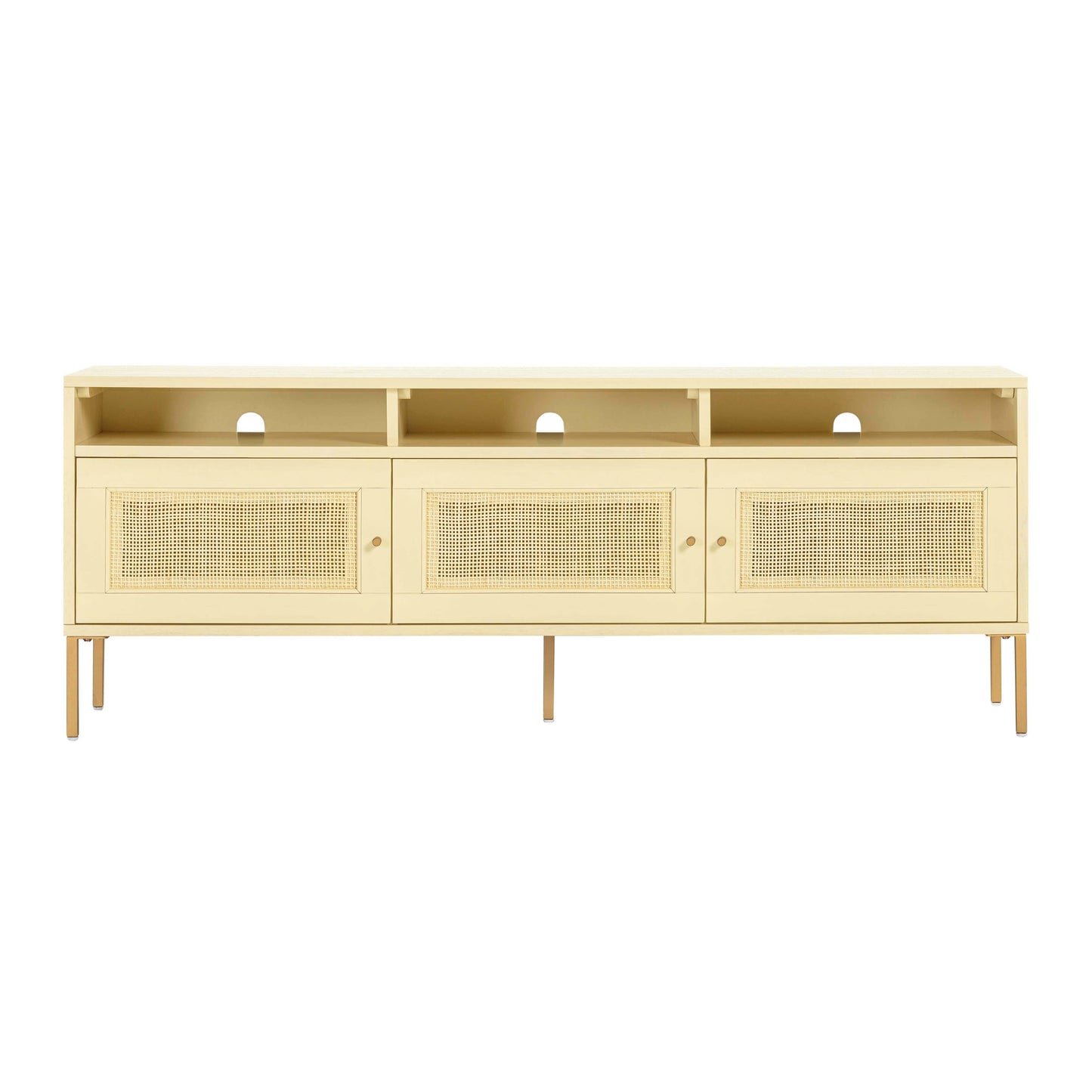 Sierra 65 Cane Media Console by TOV E44156