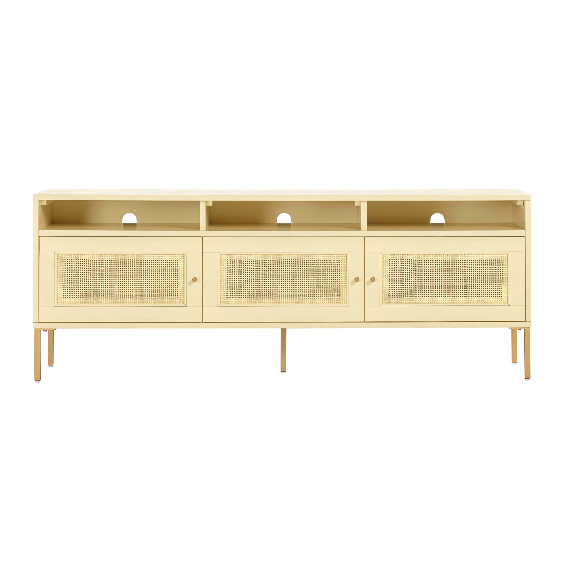 Sierra 65 Cane Media Console by TOV E44156