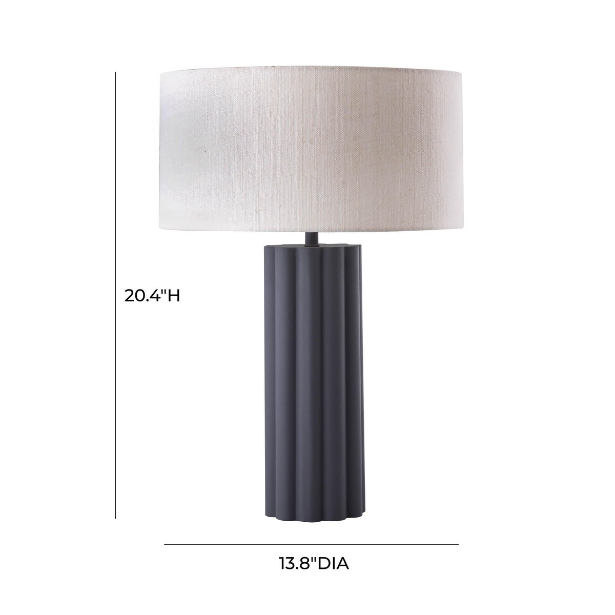 Latur Grey Table Lamp by TOV Furniture – photo 7 of 8
