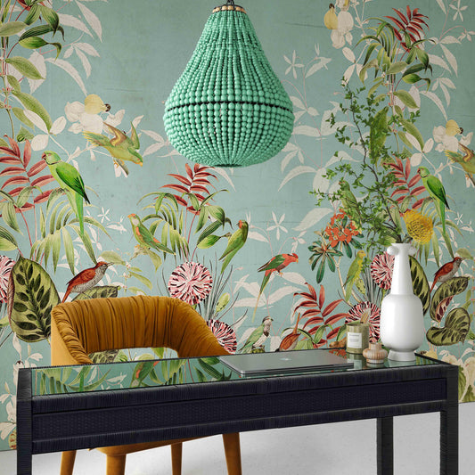 Palani Green Wooden Bead Chandelier by TOV Furniture – photo 2 of 6