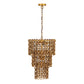 Nirsa Brass Chain Link 3 Tier Chandelier by TOV G18452
