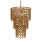 Nirsa Brass Chain Link 3 Tier Chandelier by TOV G18452