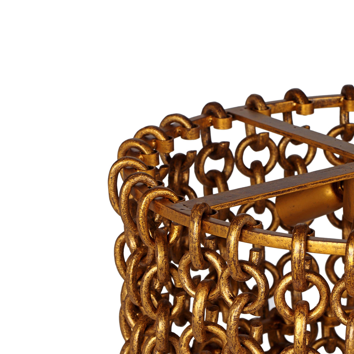 Nirsa Brass Chain Link 3-Tier Chandelier by TOV Furniture – photo 5 of 6