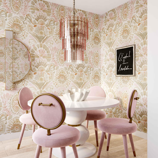 Hampshire Pink Acrylic 3-Tier Chandelier by TOV Furniture – photo 2 of 6
