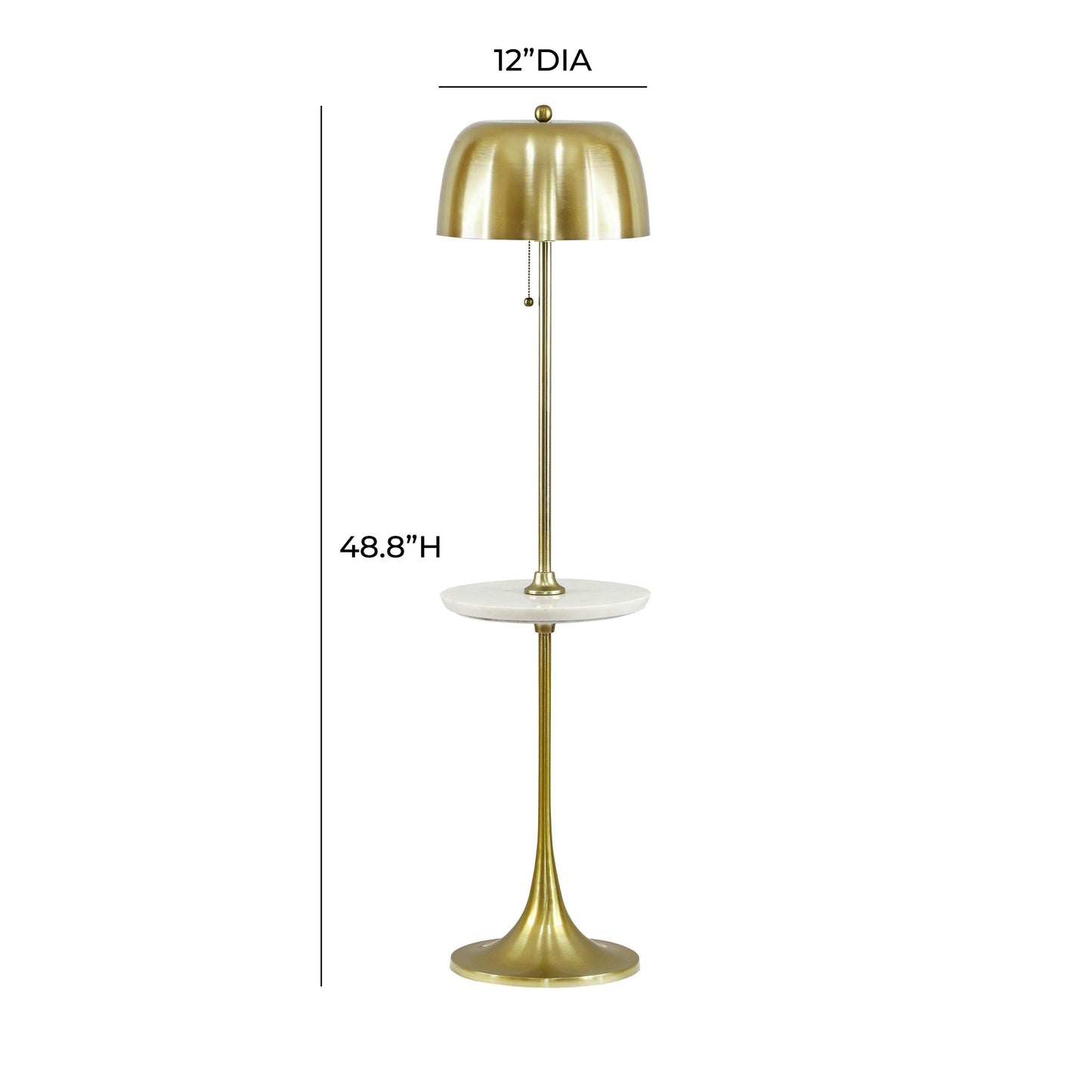 Sienna Gold Floor Lamp by TOV G18555