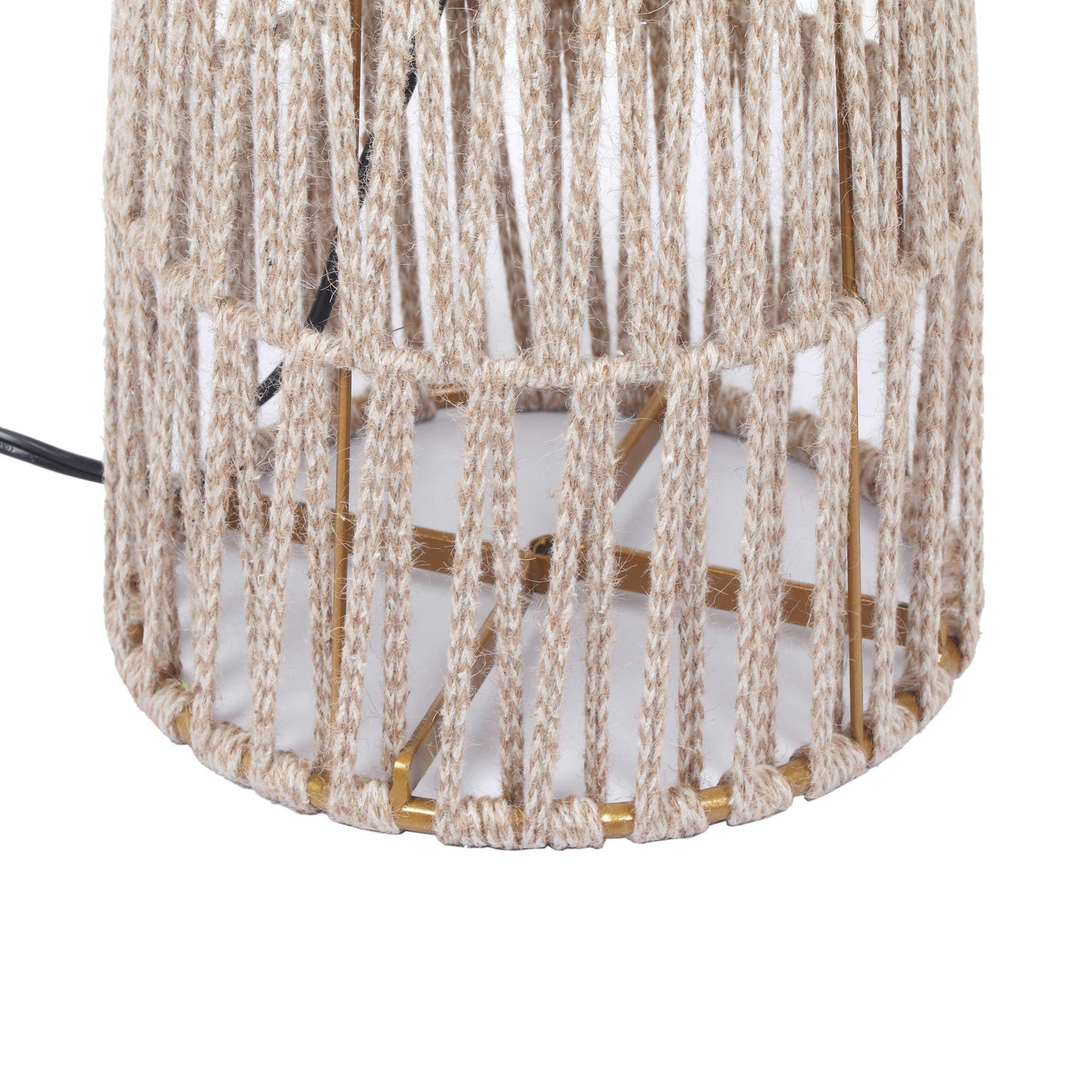 Beam Cream Natural Jute Floor Lamp by TOV G18562