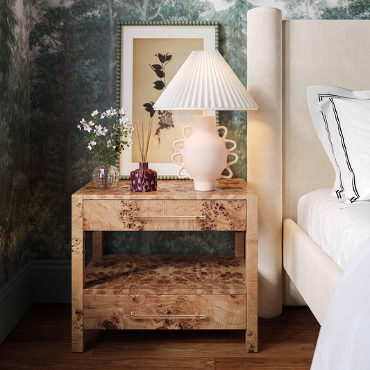 Hazza Cream Pleated Table Lamp by TOV Furniture – photo 2 of 6