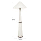 Faith White Boucle Floor Lamp by TOV G18633