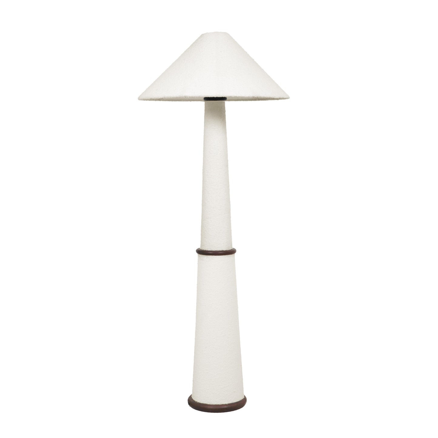 Faith White Boucle Floor Lamp by TOV G18633