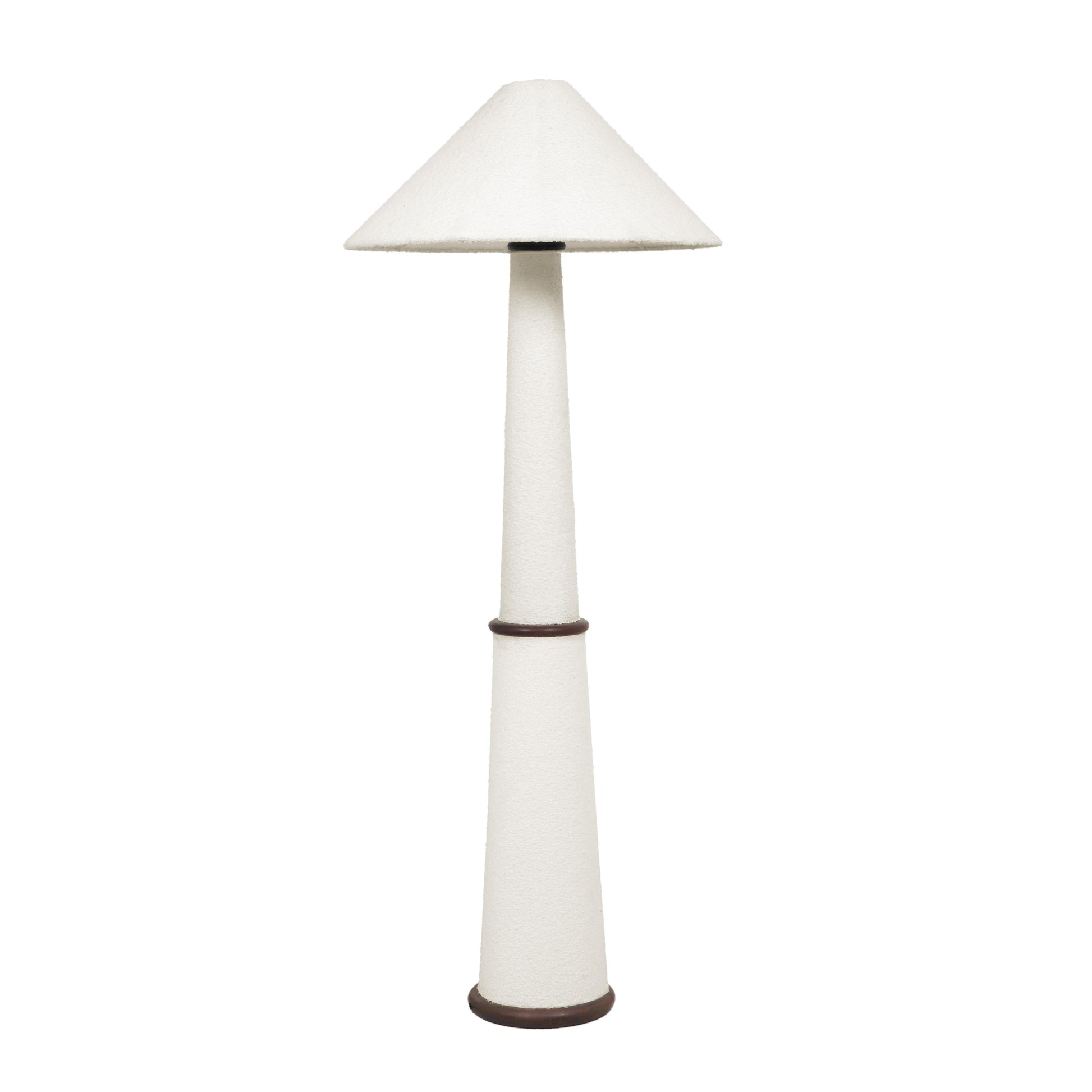 Faith White Boucle Floor Lamp by TOV G18633