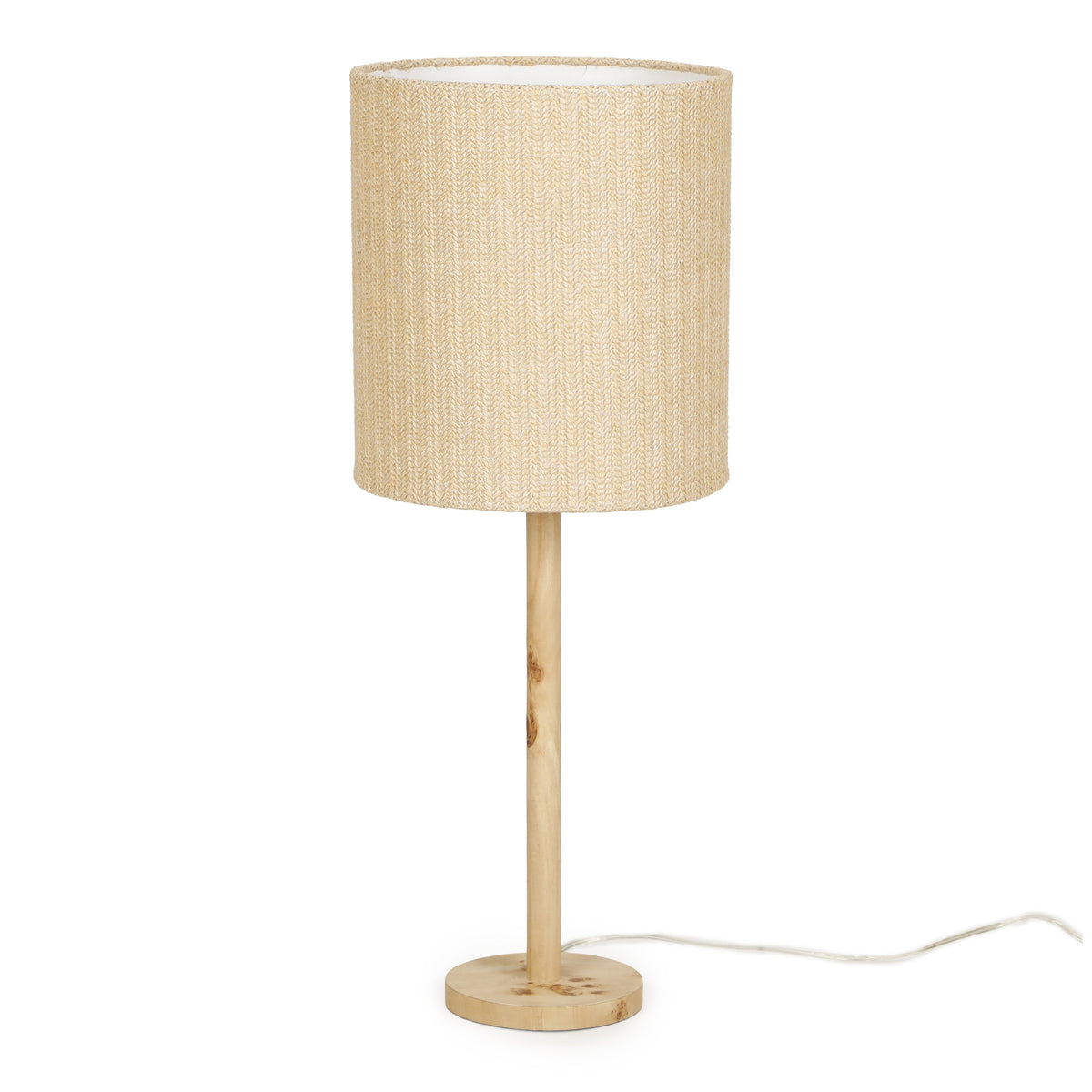 Lamia Natural Burl and Raffia Contract-Grade Table Lamp by TOV Furniture – photo 3 of 7