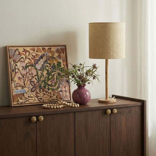 Lamia Natural Burl and Raffia Contract-Grade Table Lamp by TOV Furniture – photo 2 of 7