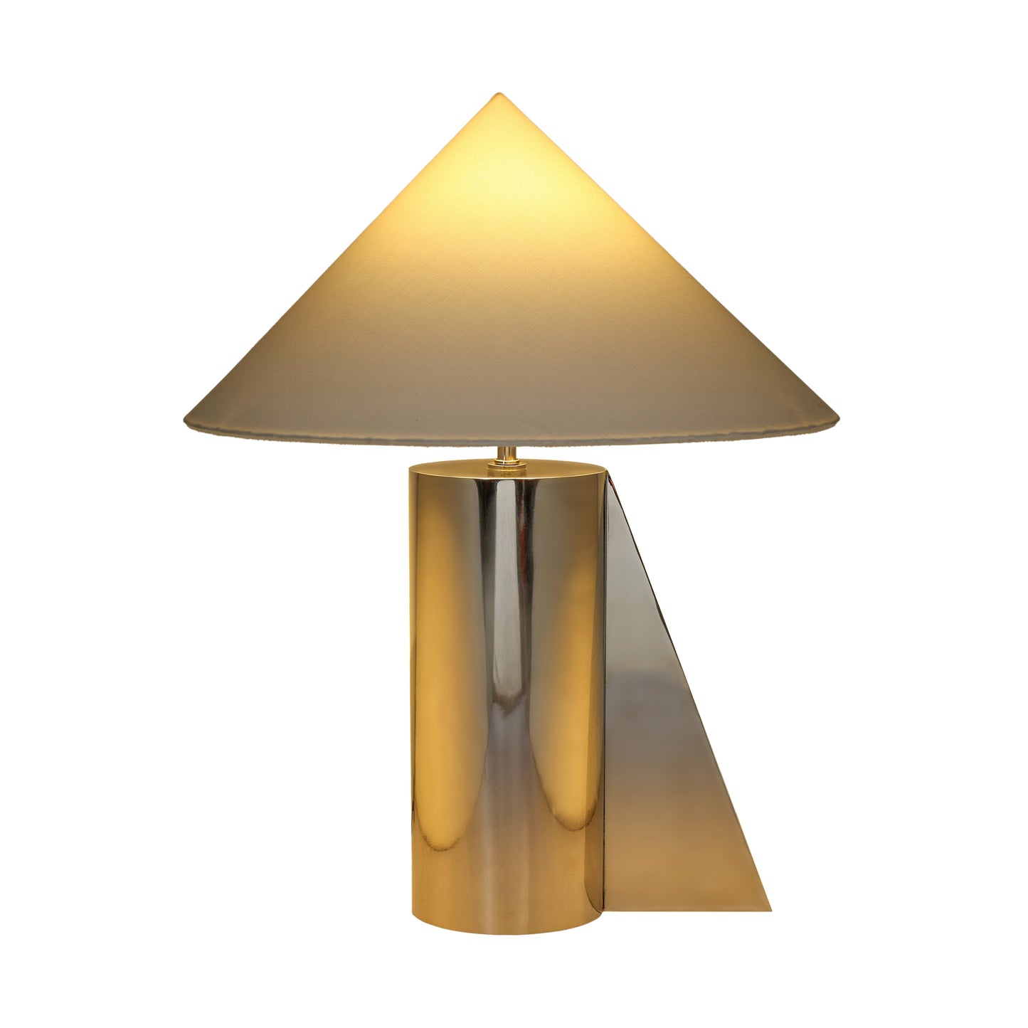 Geo Angled Chrome Table Lamp Chrome by Tov Furniture