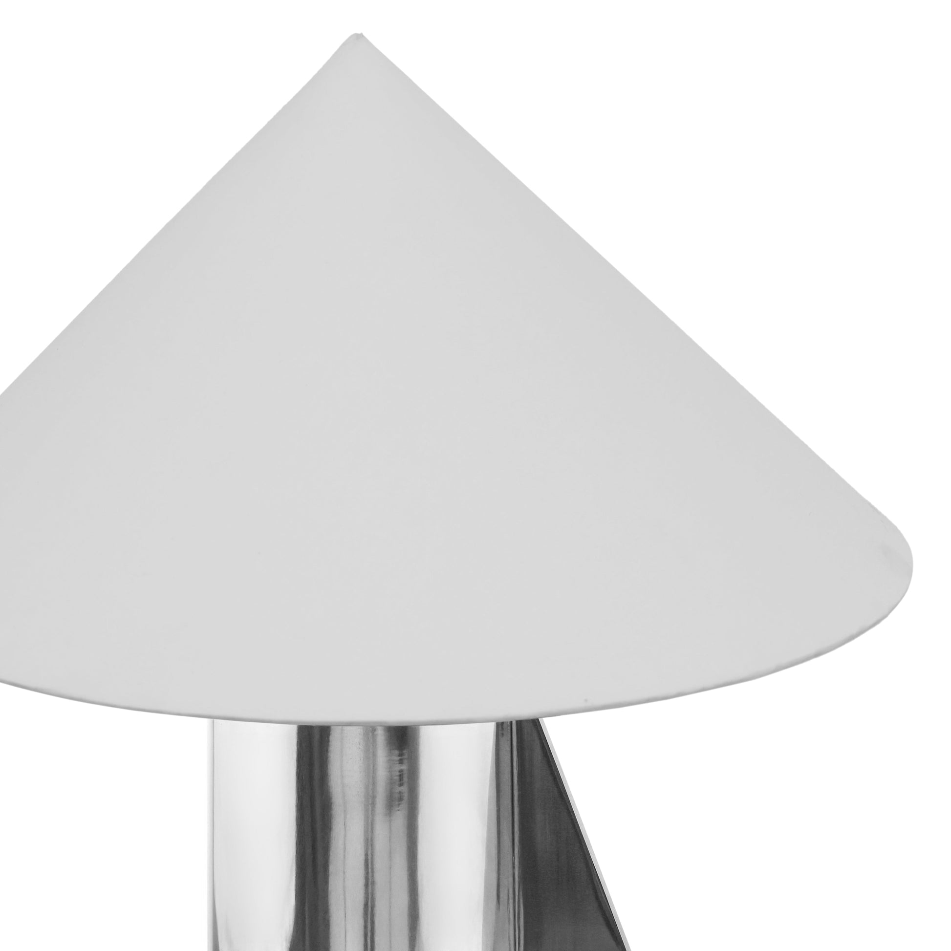 Geo Angled Chrome Table Lamp Chrome by Tov Furniture