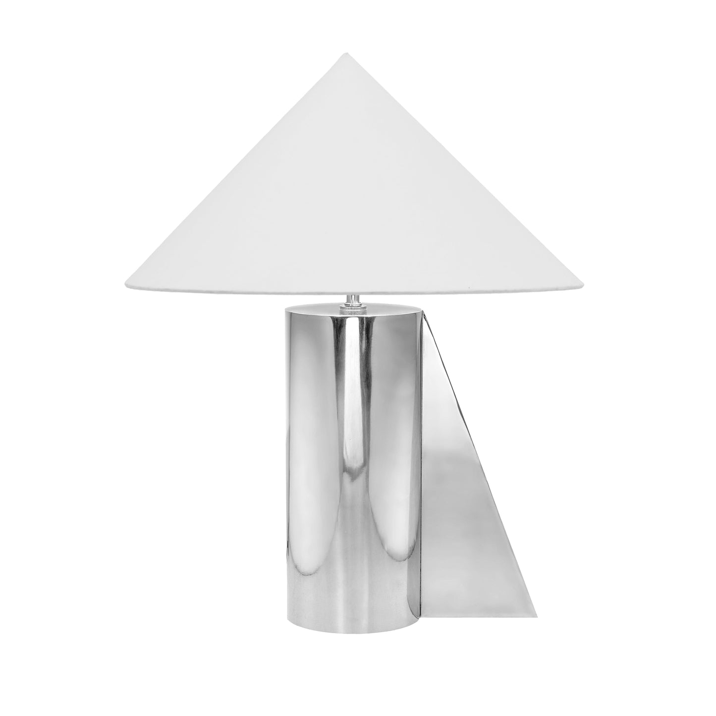 Geo Angled Chrome Table Lamp Chrome by Tov Furniture