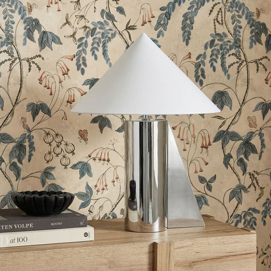 Geo Angled Chrome Table Lamp by TOV Furniture – photo 2 of 6
