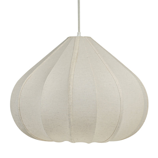 Zubeda Cotton Teardrop Pendant Lamp White Large by Tov Furniture