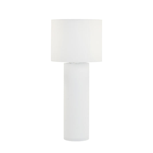 Cleopatra Cream Linen Floor Lamp by TOV G54330