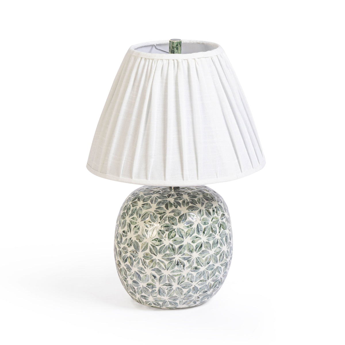 Yaya Green Capiz Shell Table Lamp by TOV Furniture – photo 4 of 7