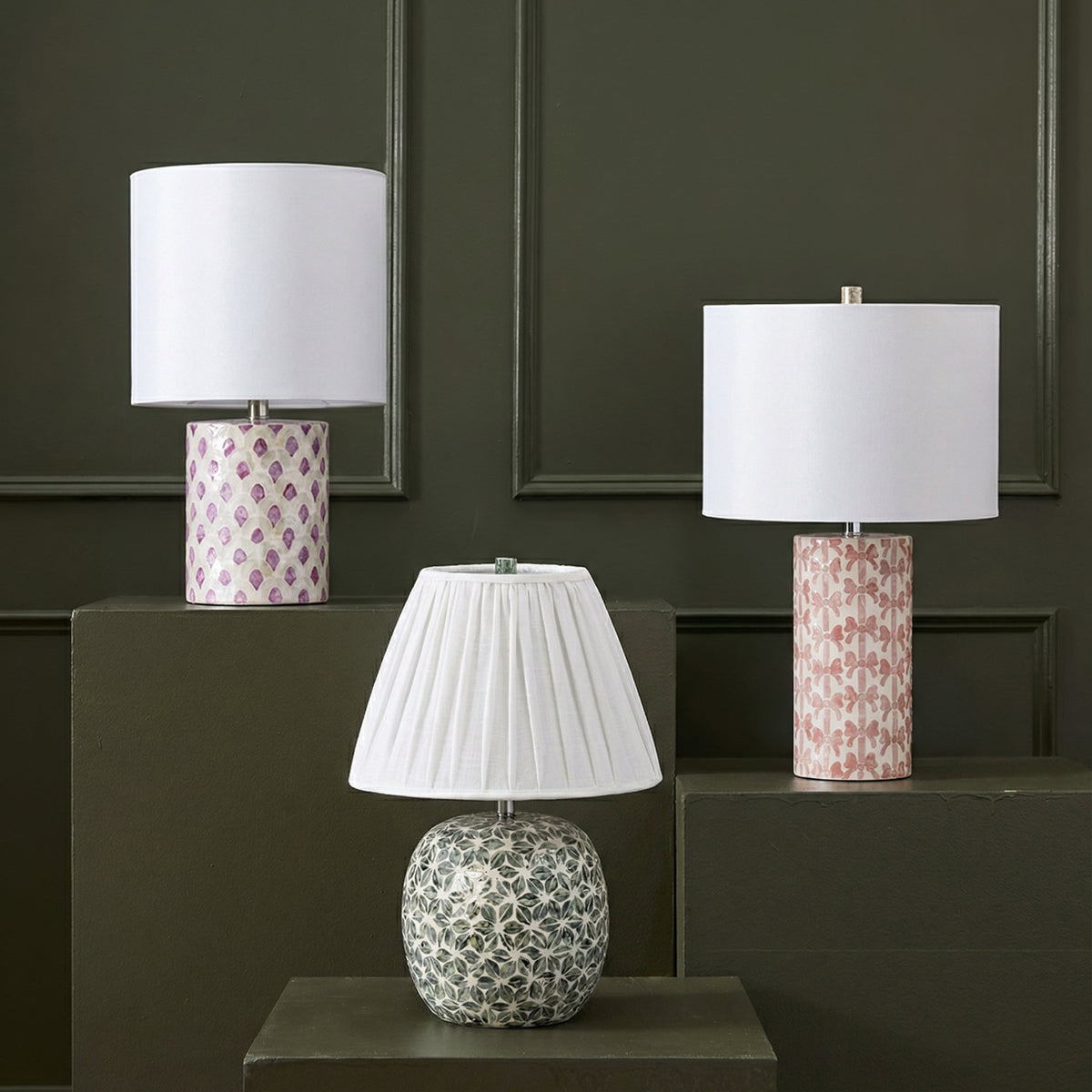 Yaya Green Capiz Shell Table Lamp by TOV Furniture – photo 2 of 7