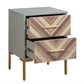 Quinn 19 Grey 2 Drawer Side Table by TOV G5499