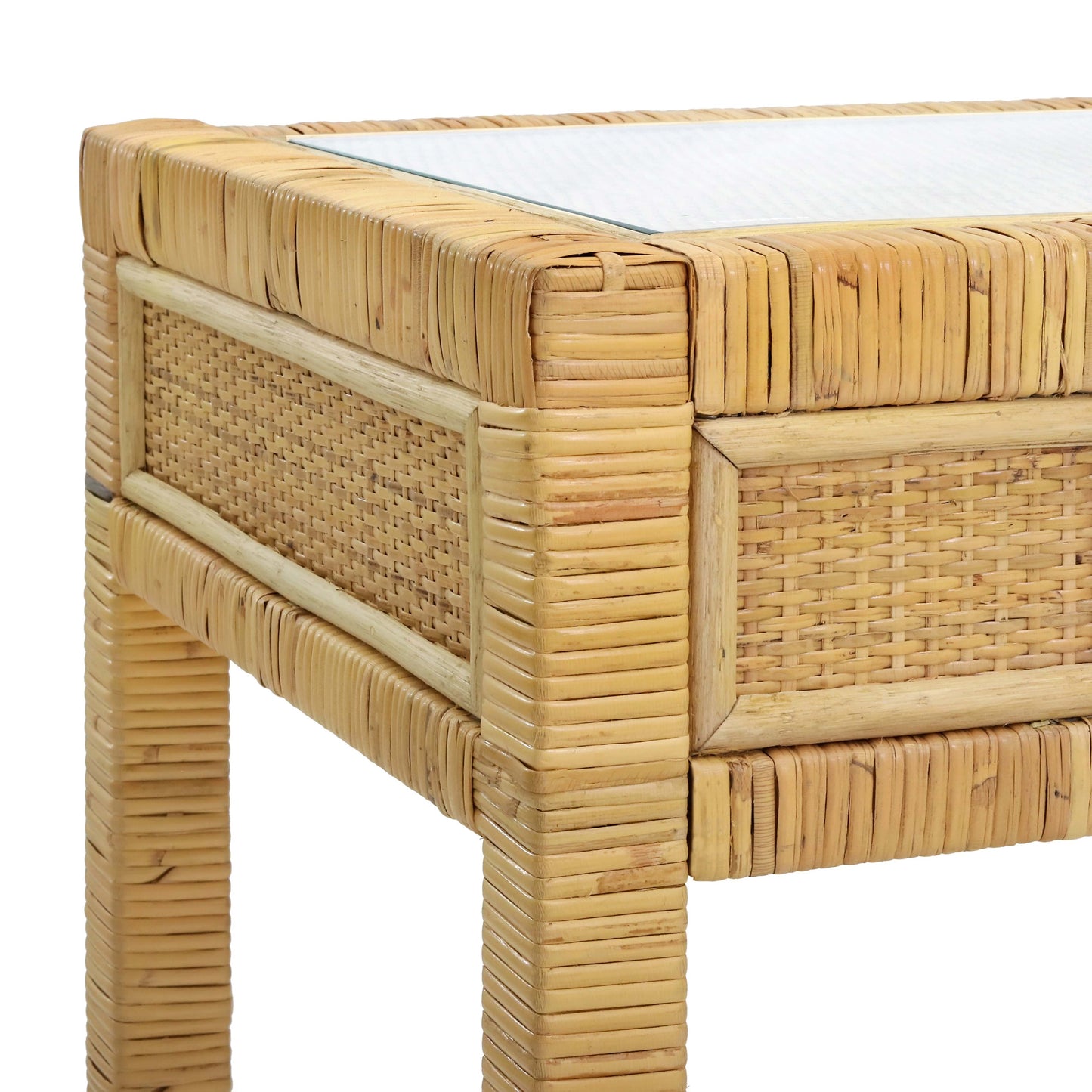 Amara 47 Woven Rattan Desk by TOV H21010