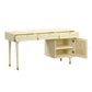Sierra 60 Cane 3 Drawer Desk With Storage by TOV H44114