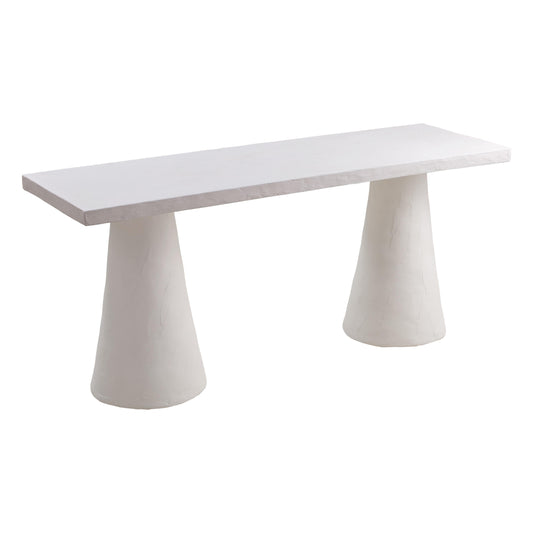 Dayana 68 5 Desk In Faux Plaster by TOV H44162