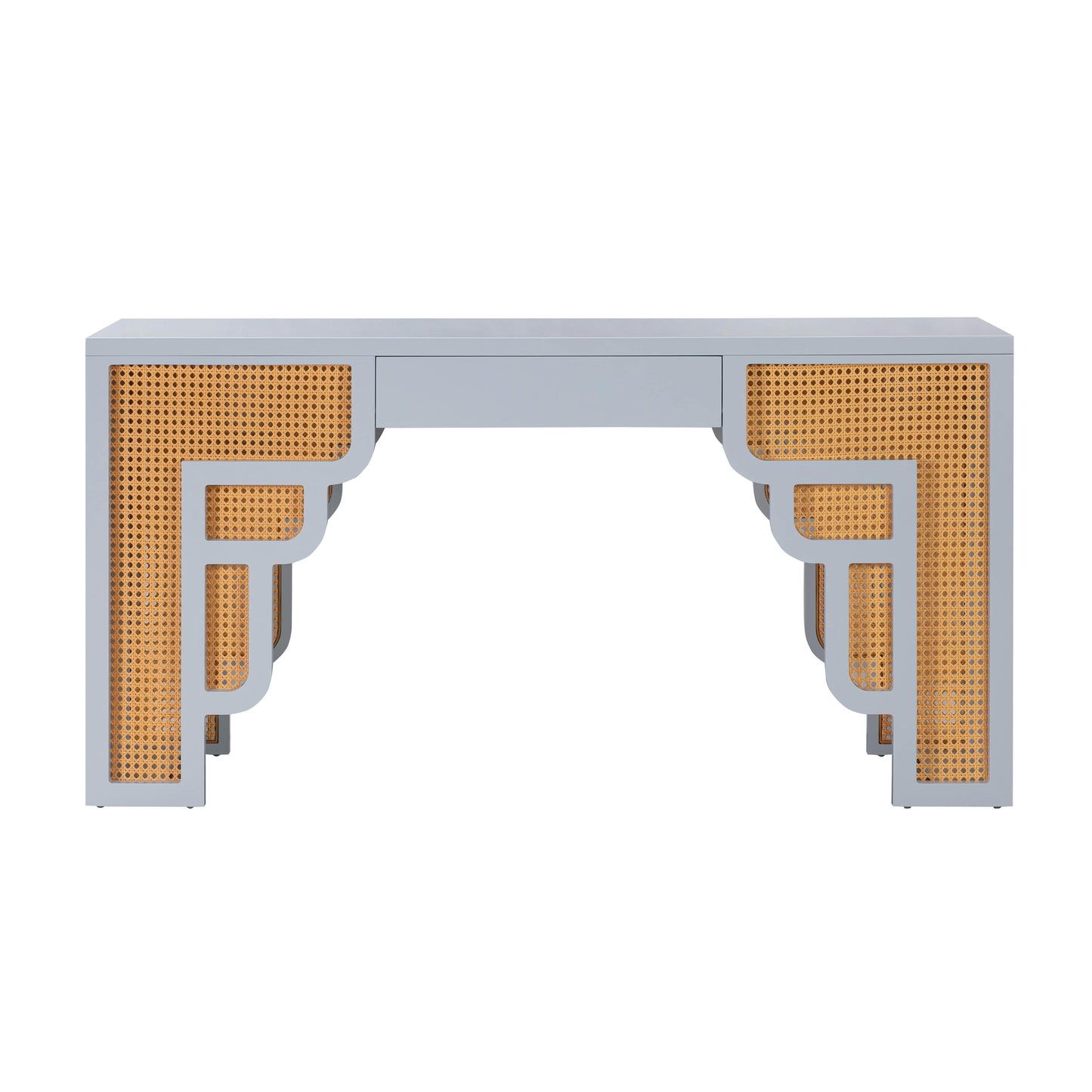 Suzie 62 Rattan Executive Desk With Drawer by TOV H44180