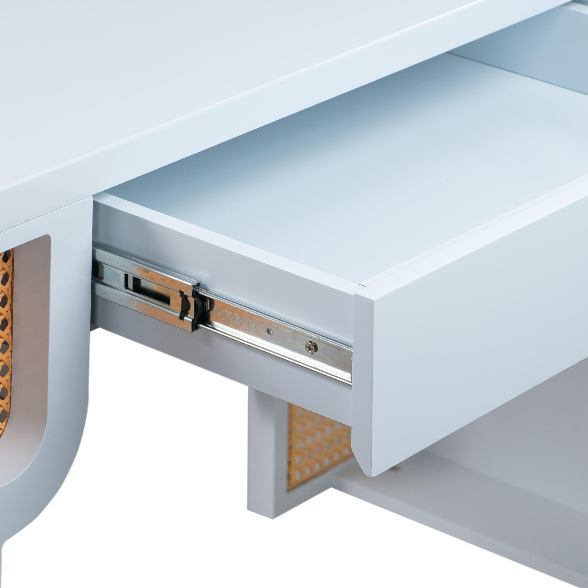 Suzie 62 Rattan Executive Desk With Drawer by TOV H44182