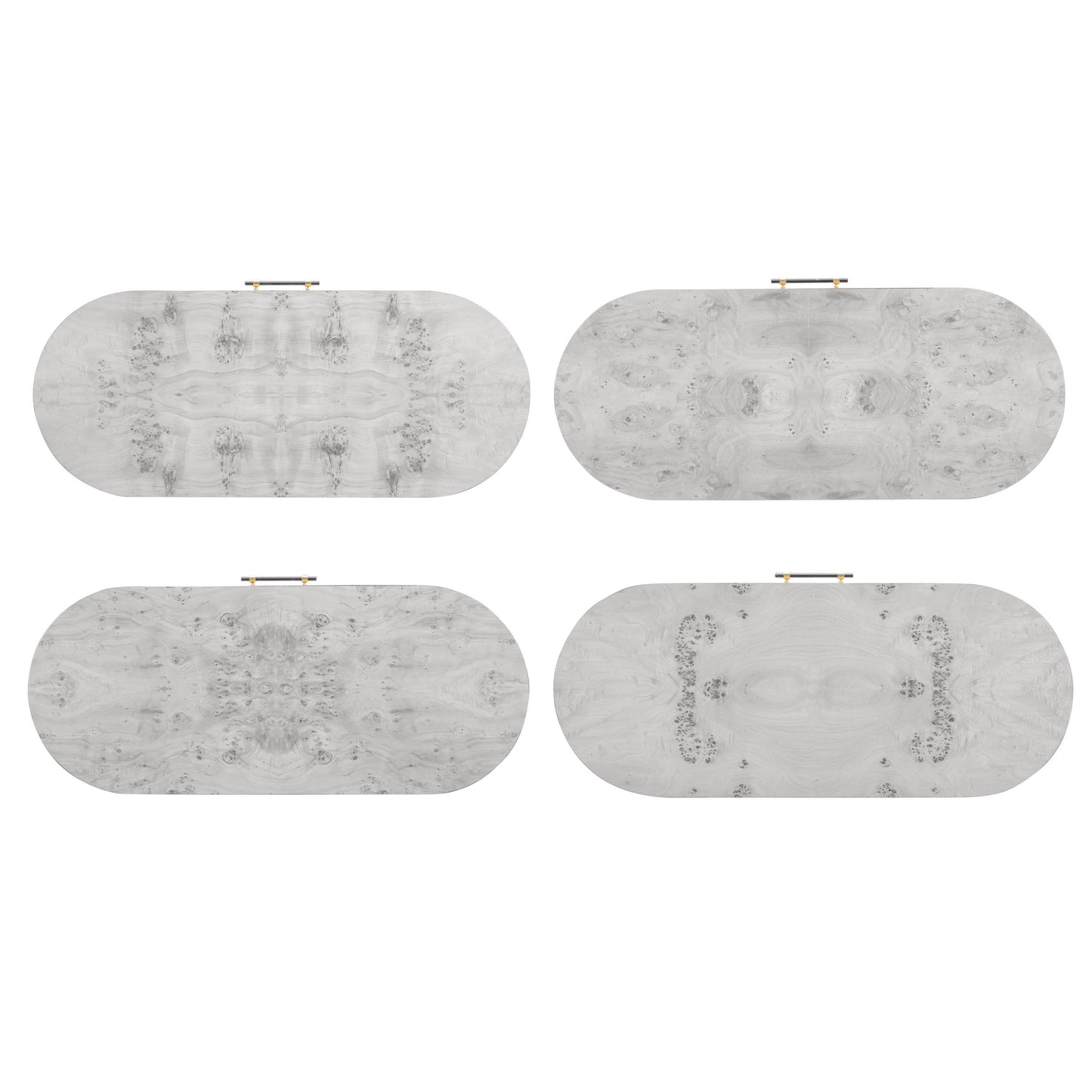 Brandyss 48 Burl 2 Drawer Work Desk by TOV H54194