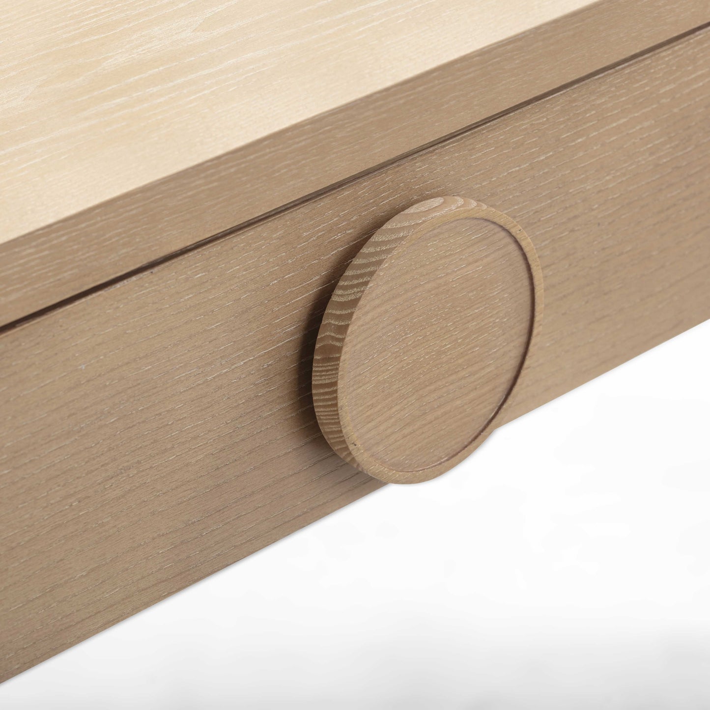 Moonrise 48 Natural Ash 2 Drawer Vanity Desk With Mirror by TOV H54326