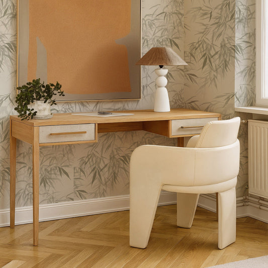 Hera 62'' Natural Washed Executive Desk by TOV Furniture – photo 2 of 10