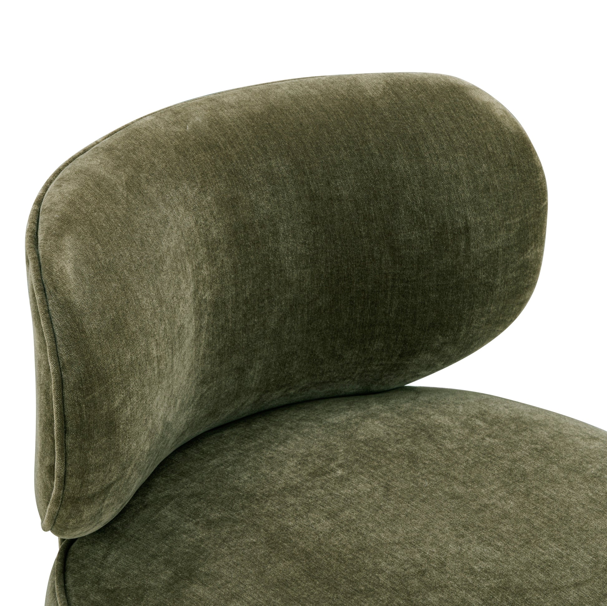 Amaya Green Upcycled Contract-Grade Chenille Swivel Desk Chair Green by Tov Furniture