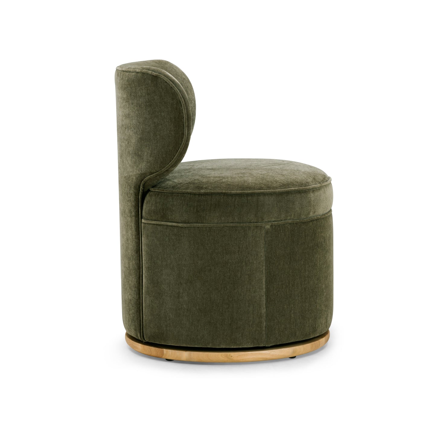 Amaya Green Upcycled Contract-Grade Chenille Swivel Desk Chair Green by Tov Furniture