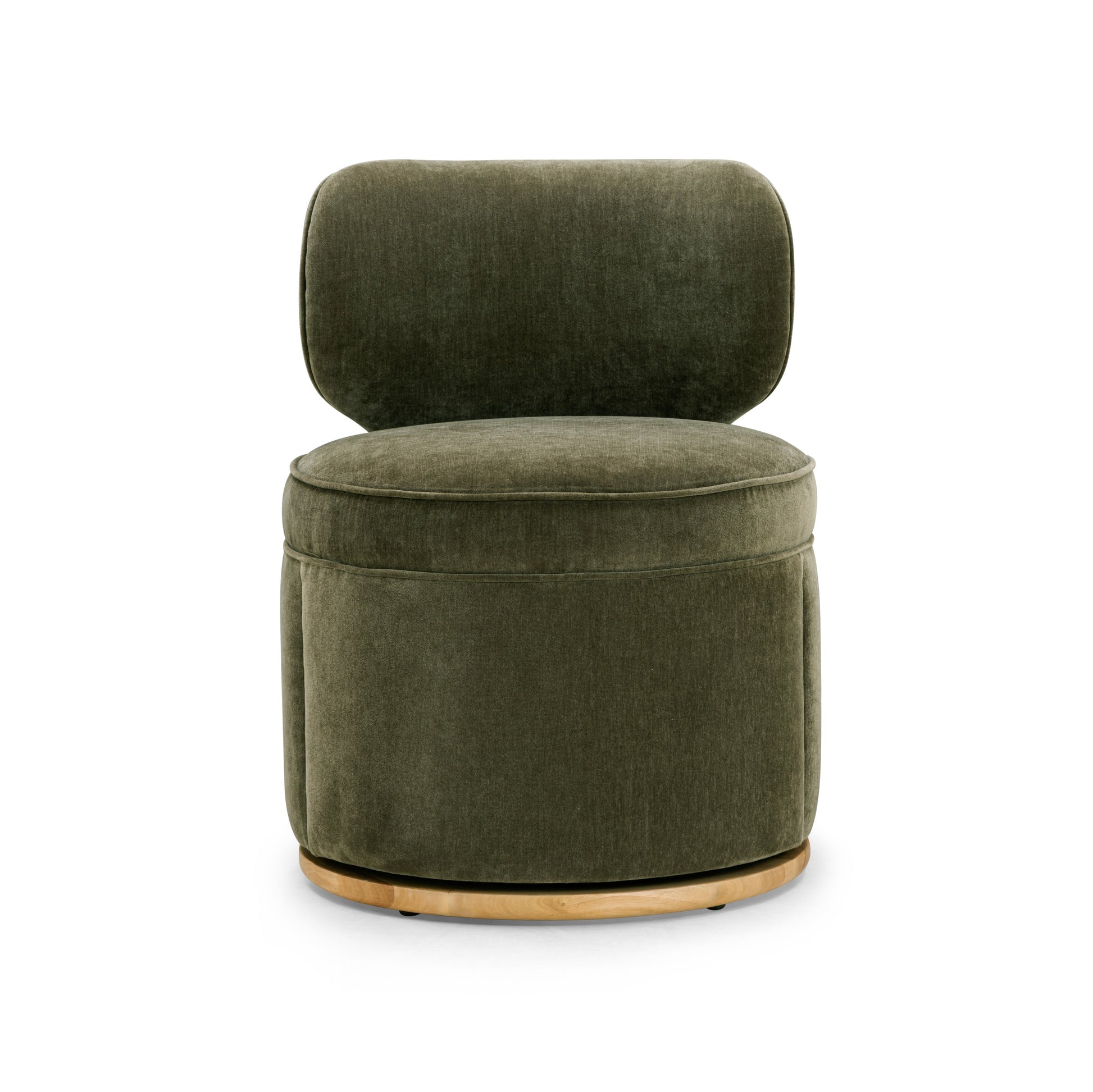 Amaya Green Upcycled Contract-Grade Chenille Swivel Desk Chair Green by Tov Furniture