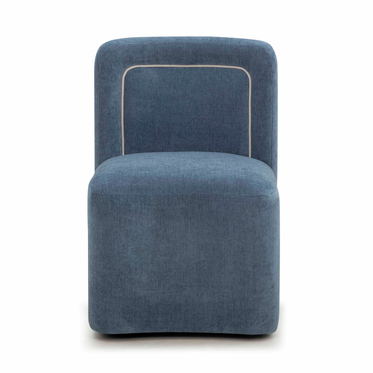 Dolce Blue Performance Velvet Rolling Desk Chair by TOV Furniture – photo 1 of 8