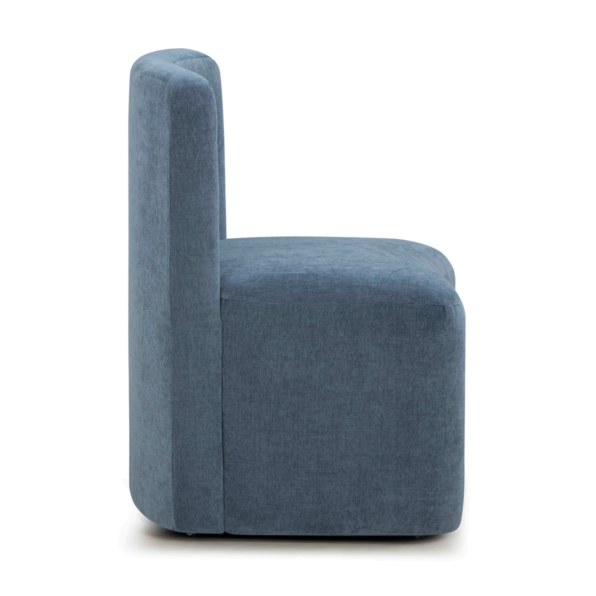 Dolce Blue Performance Velvet Rolling Desk Chair by TOV Furniture – photo 4 of 8