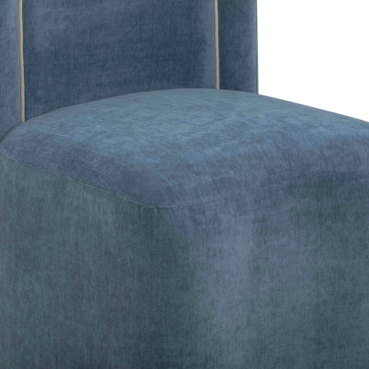 Dolce Blue Performance Velvet Rolling Desk Chair by TOV Furniture – photo 6 of 8