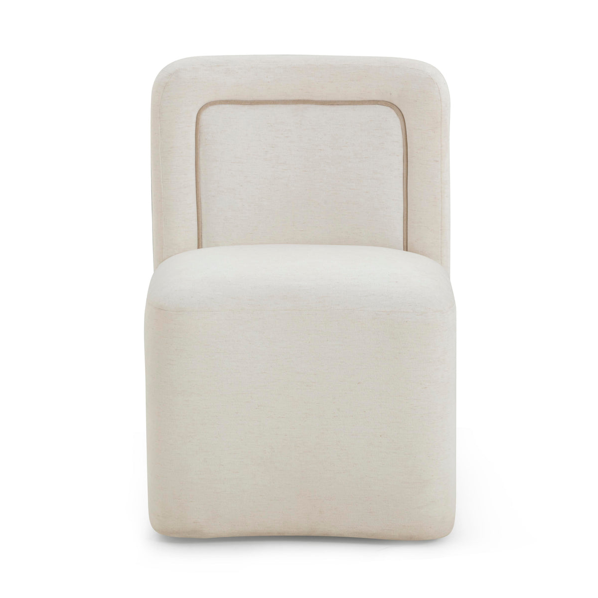Dolce Cream Performance Velvet Rolling Desk Chair by TOV Furniture – photo 1 of 8